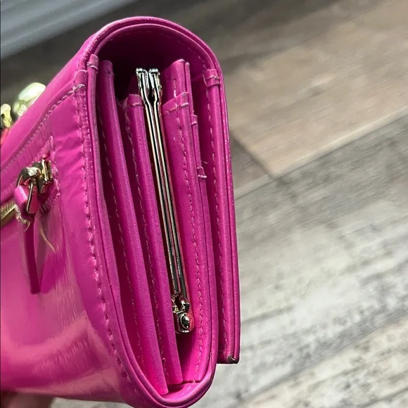 Ted Baker Fuchsia Wallet with Gold Accents - Picture 4 of 10